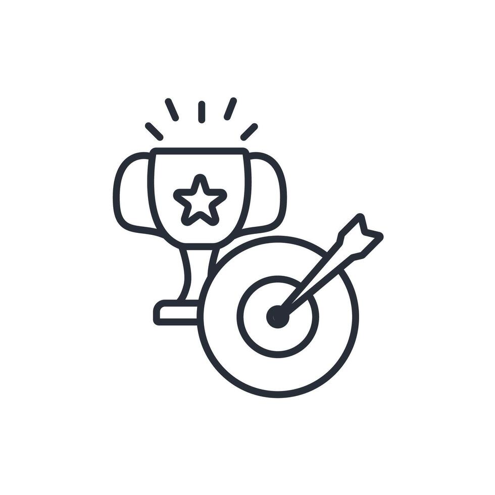 Accomplishment icon. .Editable stroke.linear style sign for use web design,logo.Symbol illustration. vector