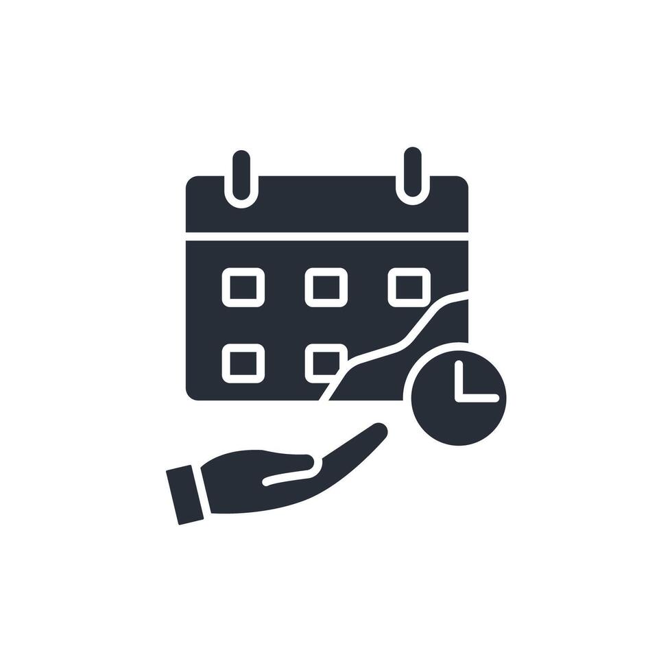 schedule icon. .Editable stroke.linear style sign for use web design,logo.Symbol illustration. vector