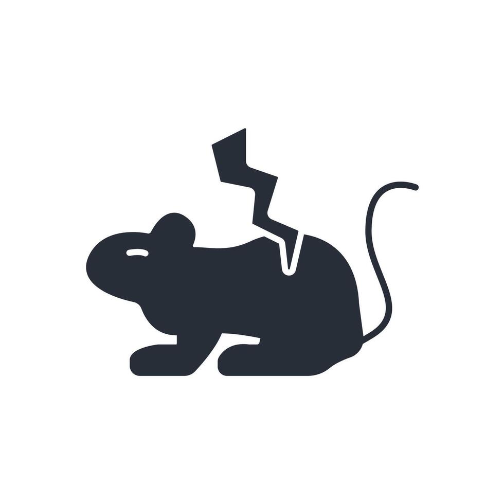 rodent icon. .Editable stroke.linear style sign for use web design,logo.Symbol illustration. vector