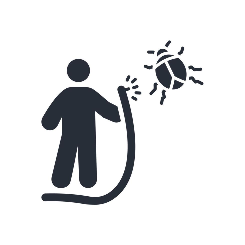 bug spray icon. .Editable stroke.linear style sign for use web design,logo.Symbol illustration. vector