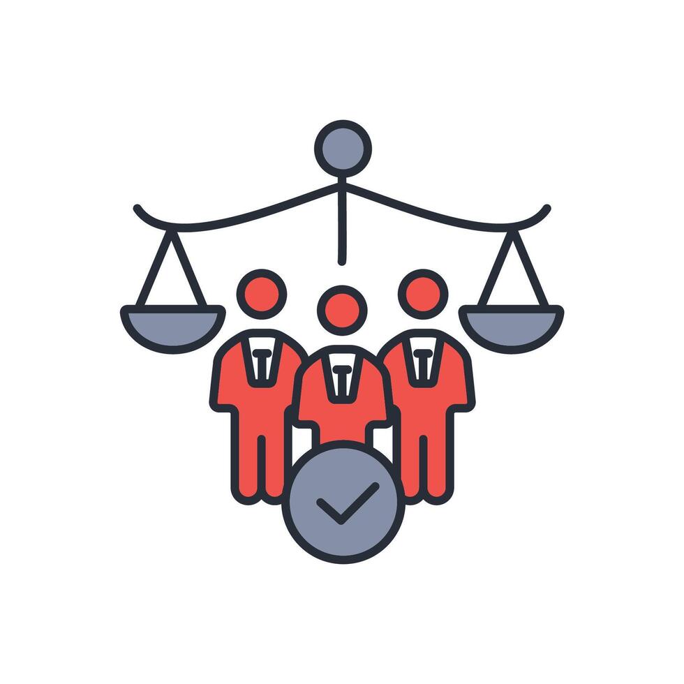 human rights icon. .Editable stroke.linear style sign for use web design,logo.Symbol illustration. vector