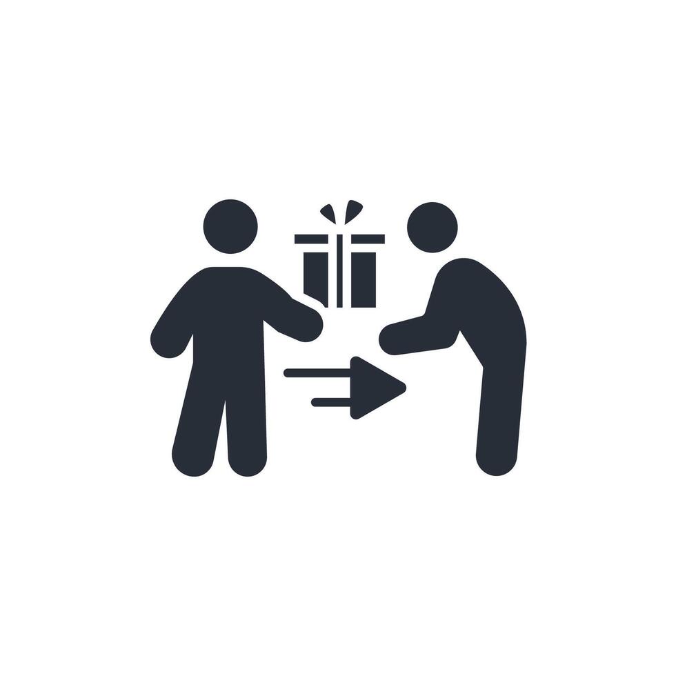 selfless icon. .Editable stroke.linear style sign for use web design,logo.Symbol illustration. vector