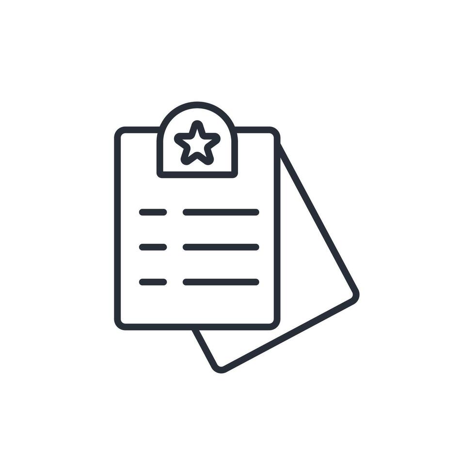 results icon. .Editable stroke.linear style sign for use web design,logo.Symbol illustration. vector