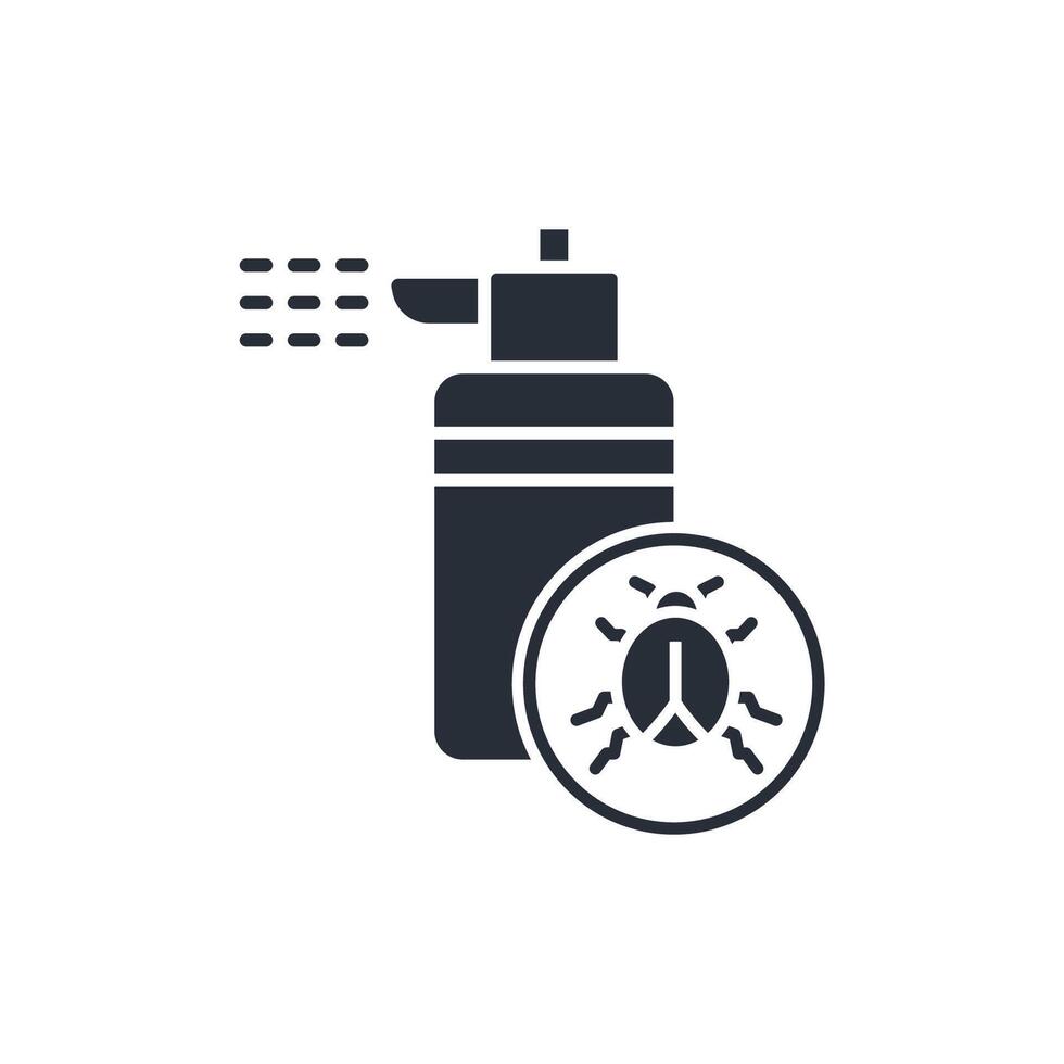 insecticide icon. .Editable stroke.linear style sign for use web design,logo.Symbol illustration. vector