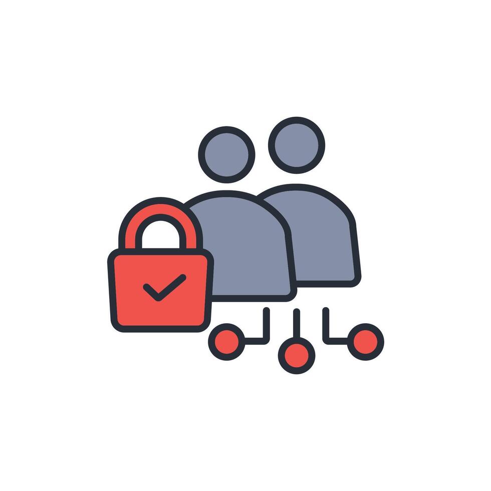 confidentiality icon. .Editable stroke.linear style sign for use web design,logo.Symbol illustration. vector