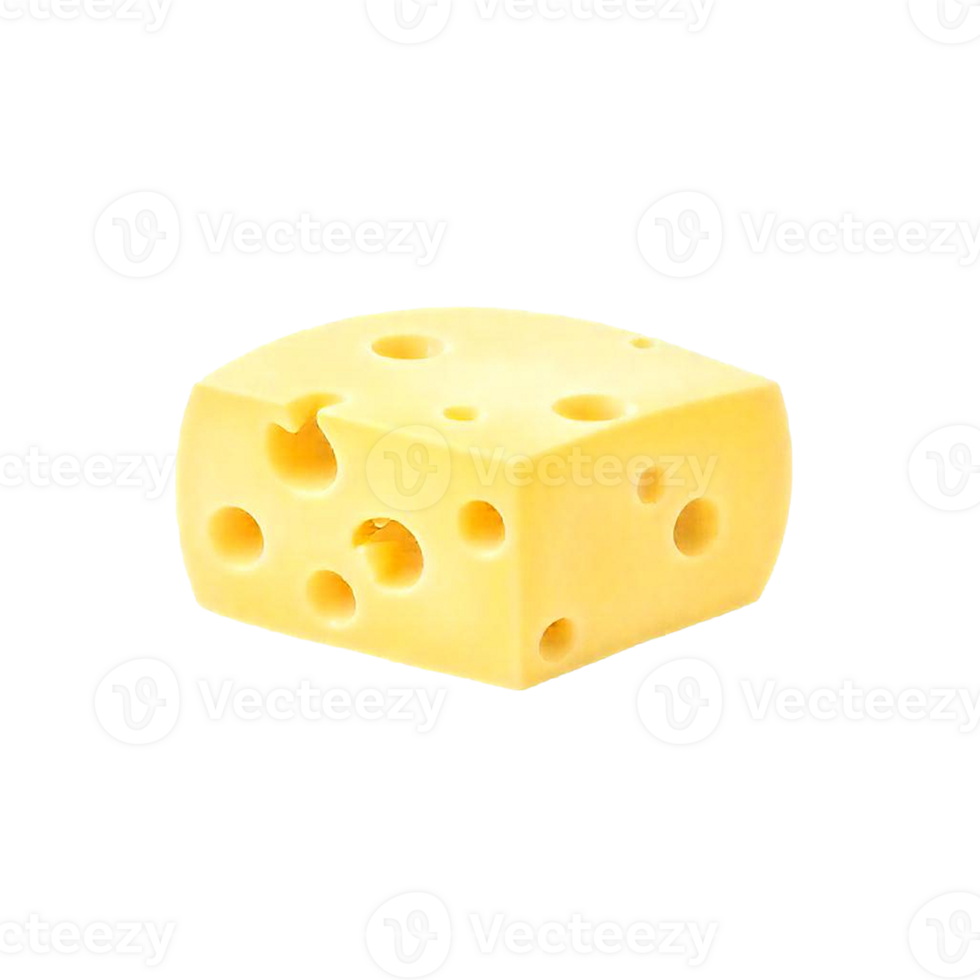 Cheese piece isolated on Transparent background png