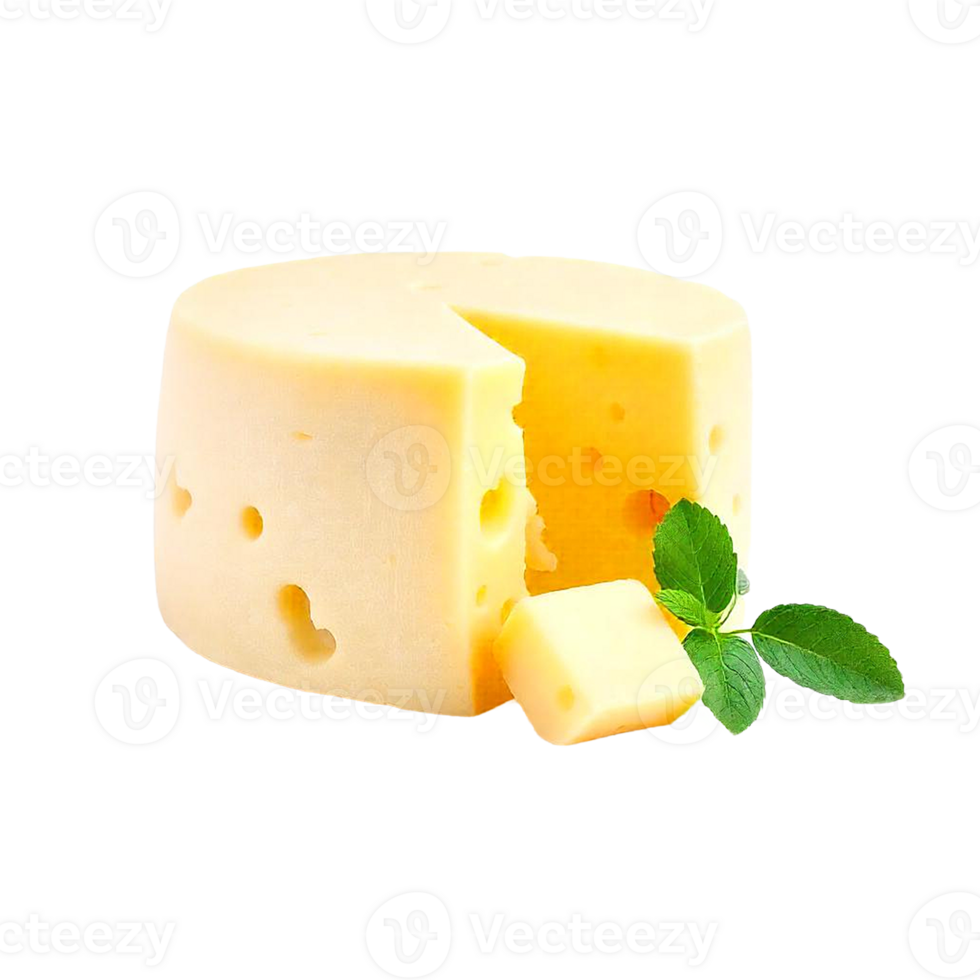 Swiss Cheese isolated on Transparent background png
