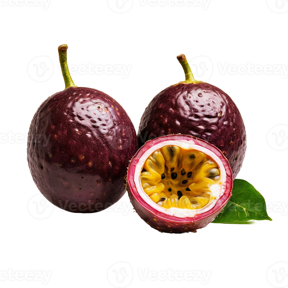 Passio nfruit isolated on Transparent background png
