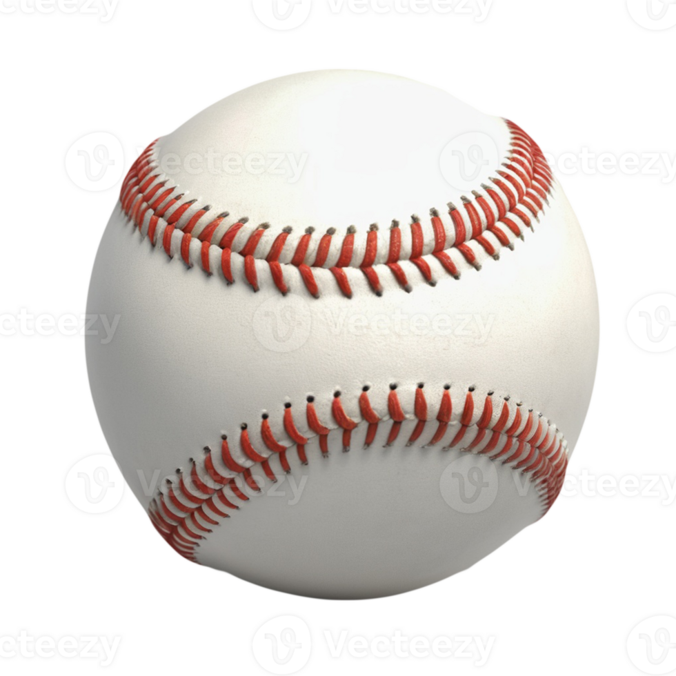 Clean Baseball isolated on a transparent background png