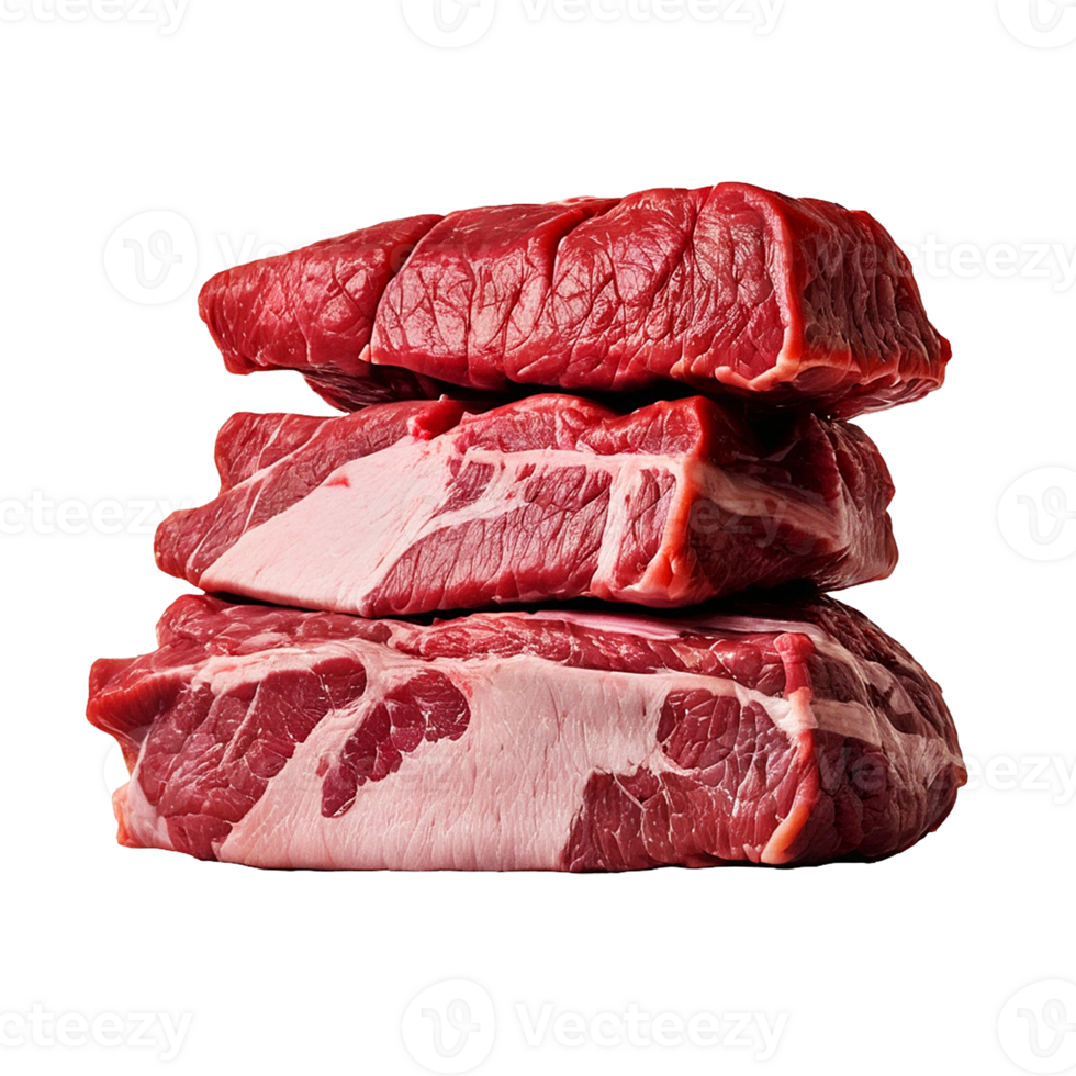 stack of Meat isolated on Transparent background png