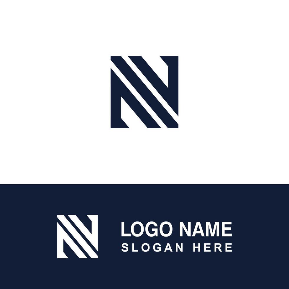 Awesome N letter stock logo. vector