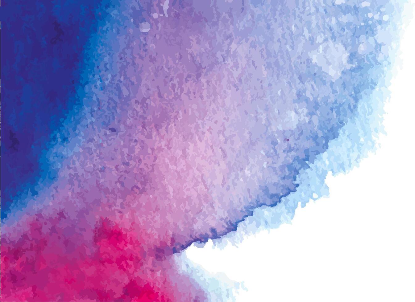 Textured Winter artistic watercolor deep bright saturated background, in blue, purple colours, dark mood and white splashes vector