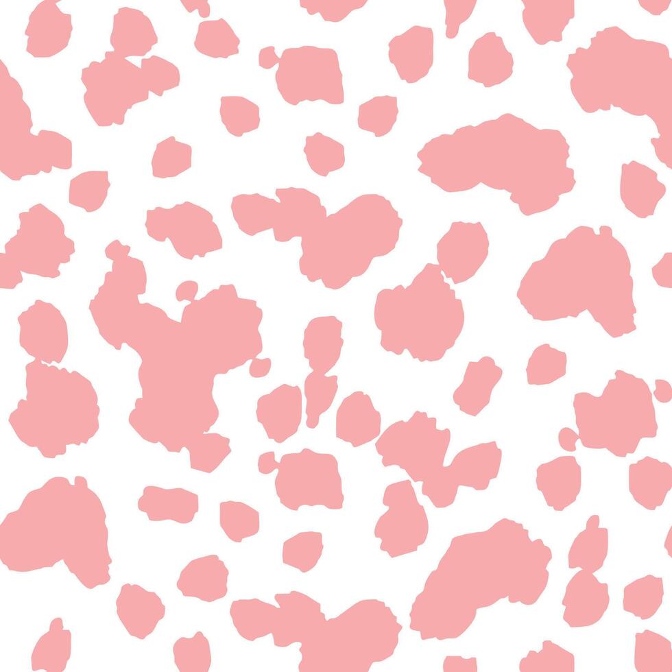 Seamless Pink polka dot pattern. Playful and versatile Background of scattering of hand drawn Abstract Spots in variety of soft color. Template For Textile, Wallpaper, Fabric, Wrapping Paper vector