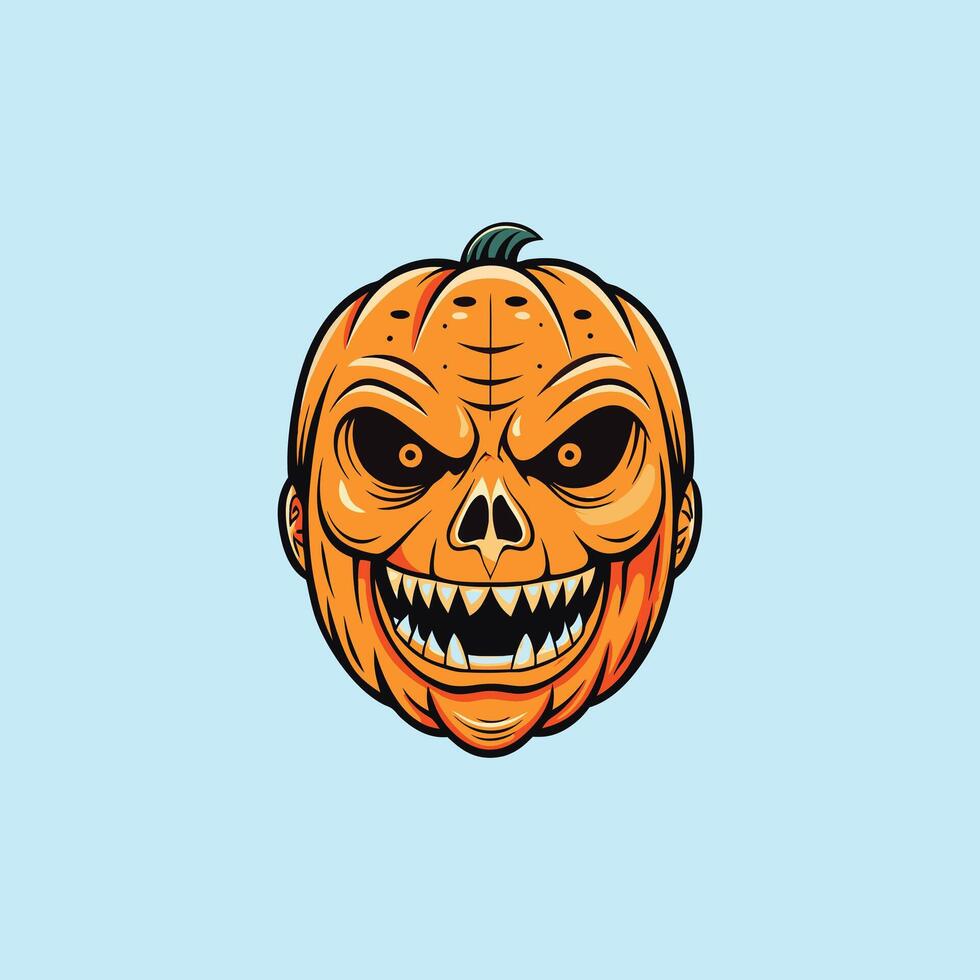 halloween mask background design vector