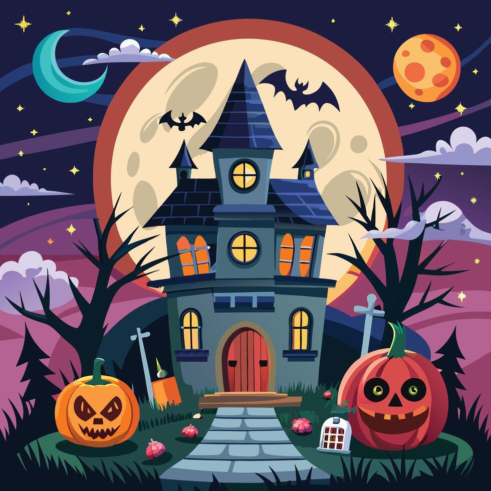 halloween theme design illustration vector