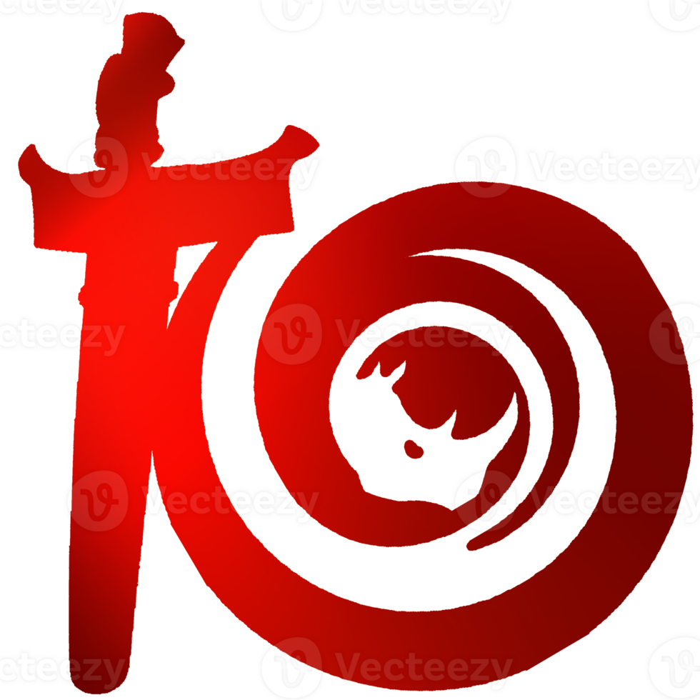 design logo template with element symbol shape rhino and Malay weapon png