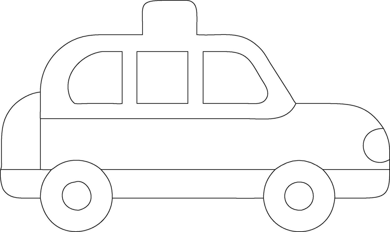 A beautiful line eight car vector