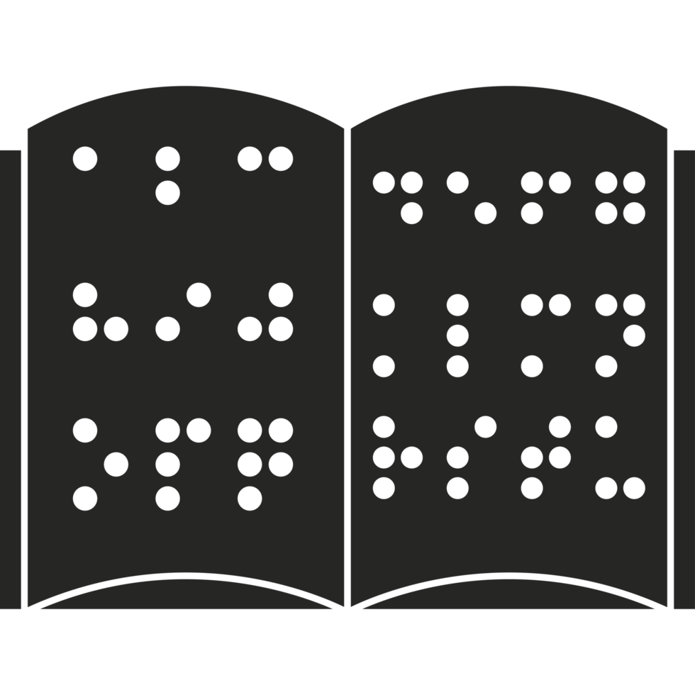 An open book with dots on it png