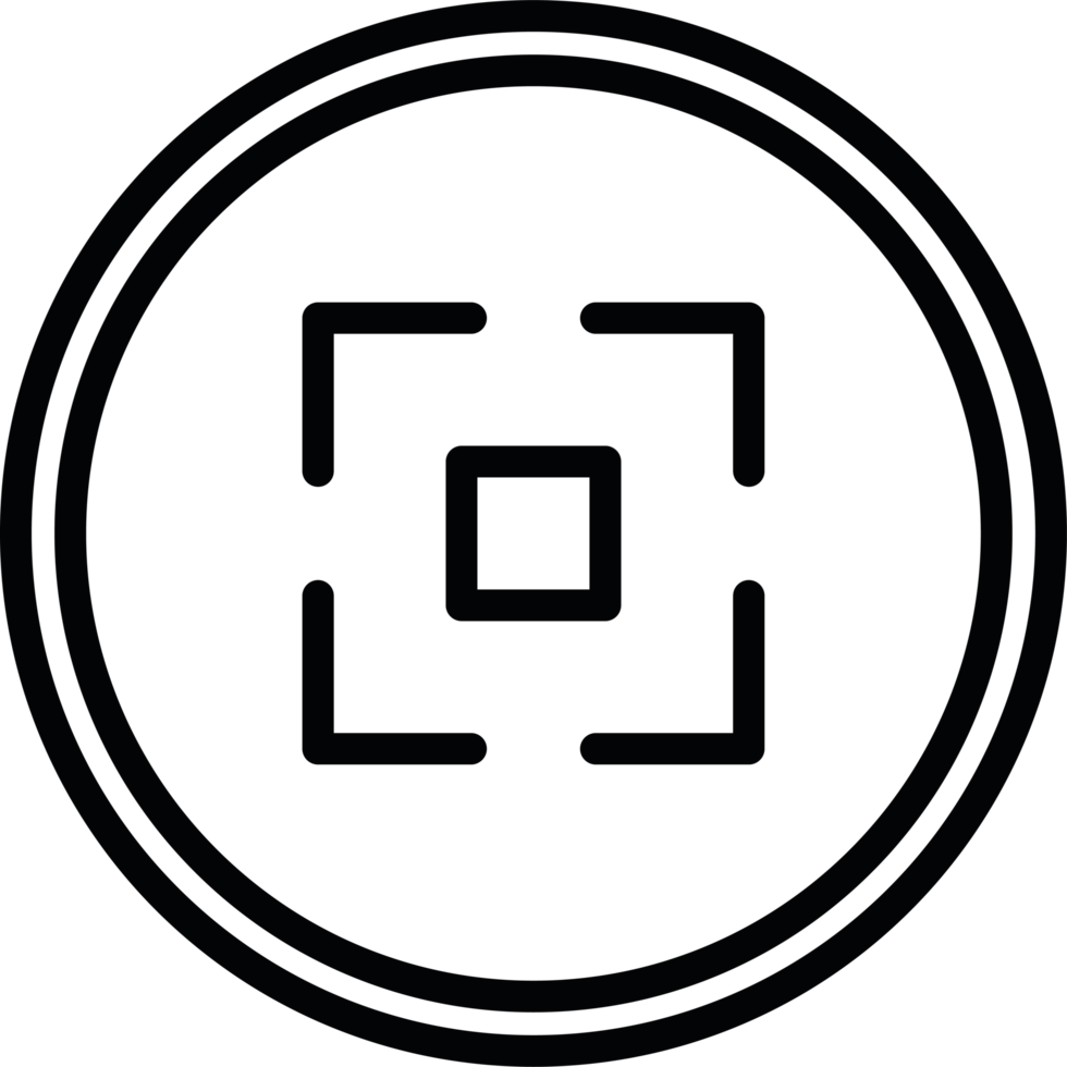 a square icon in a circle png