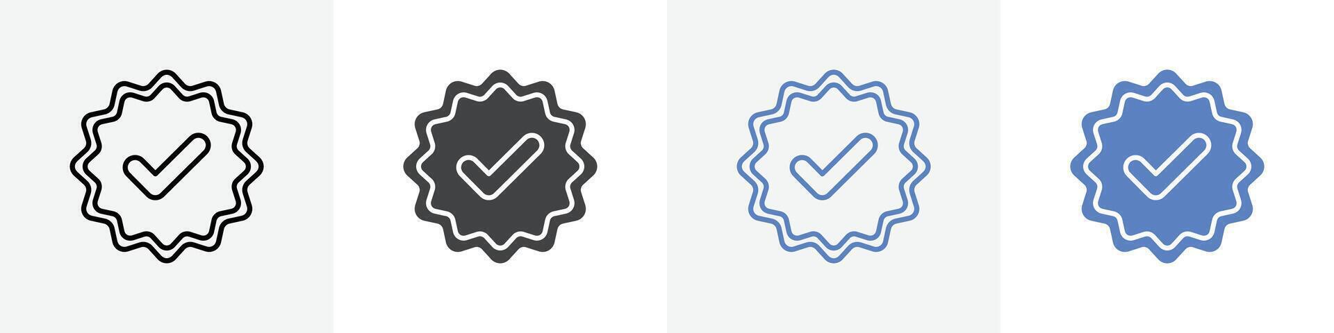 verify icon set use for web vector