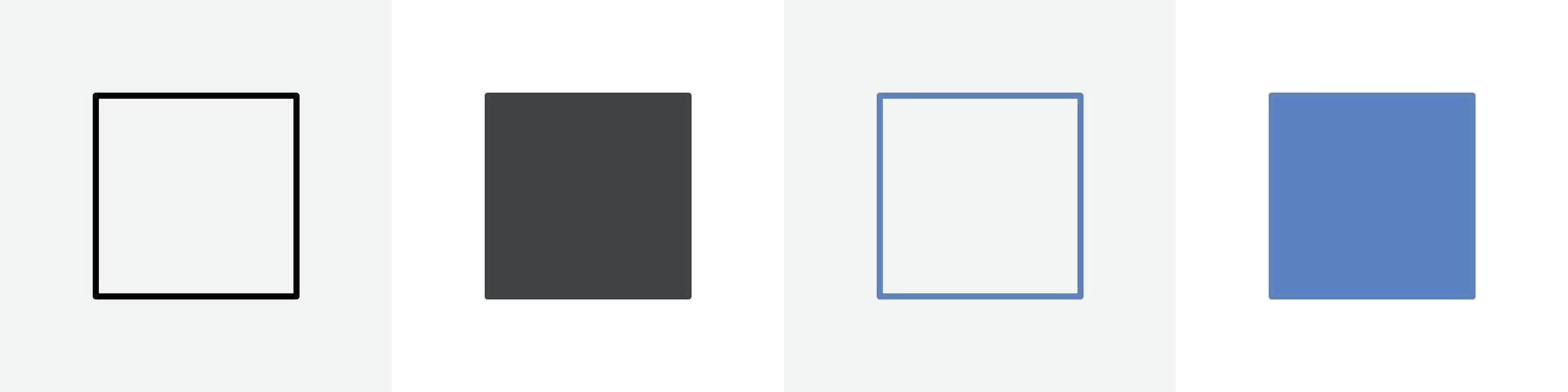 A set of four different colored bars on a white background vector