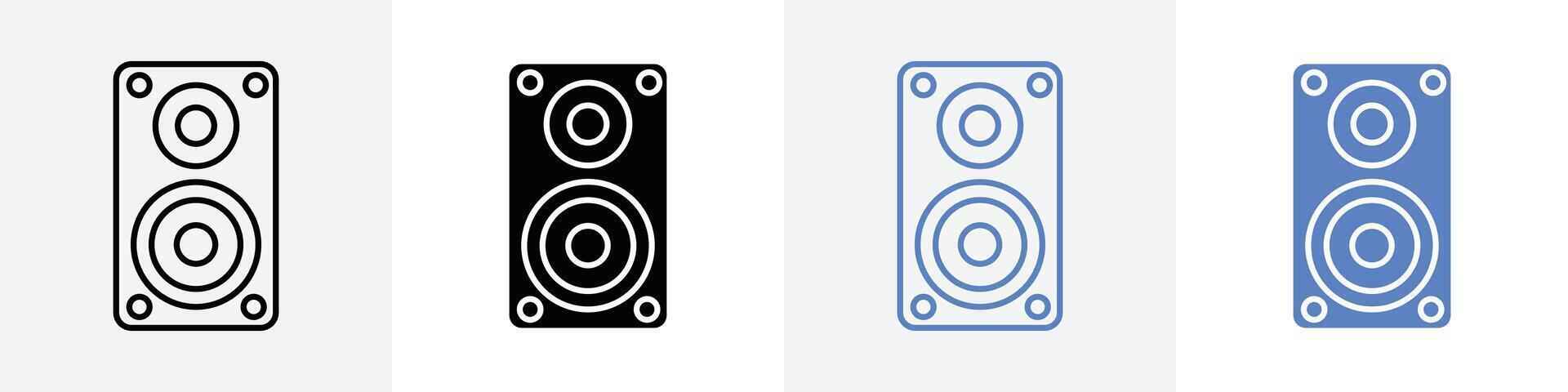 speaker icon set use for web vector