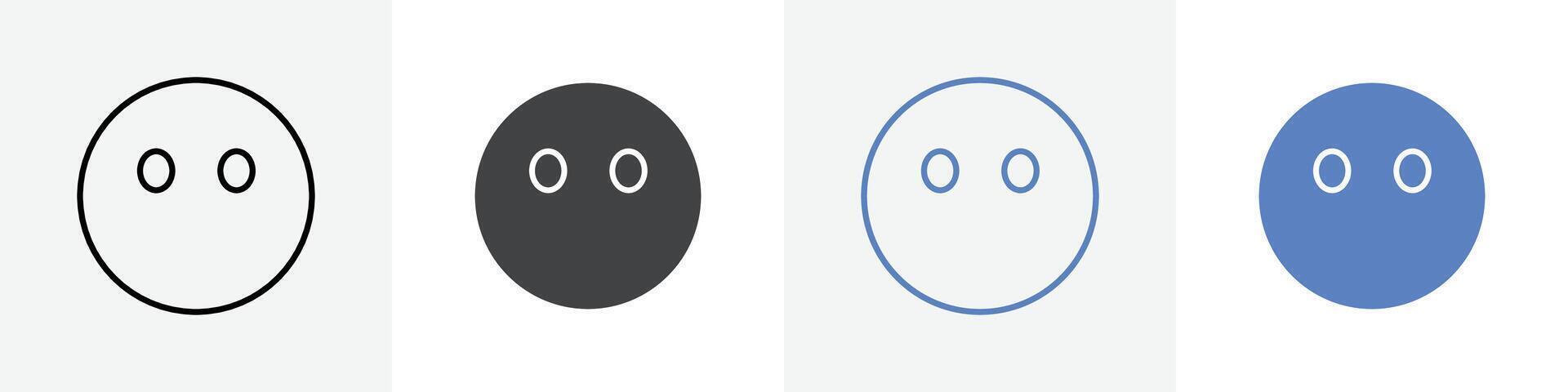 no reaction emoji set use for web vector