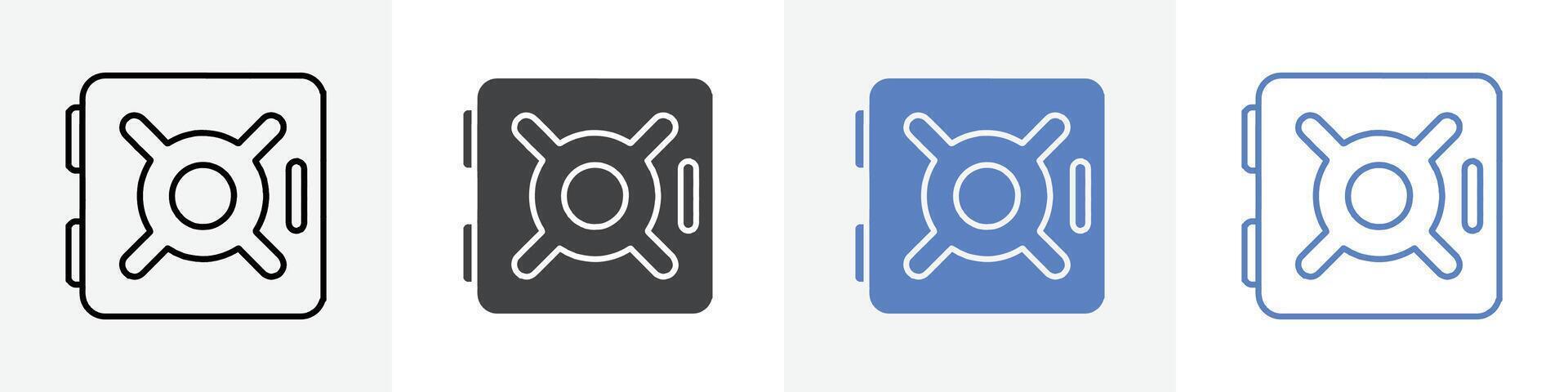 vault icon set use for web vector