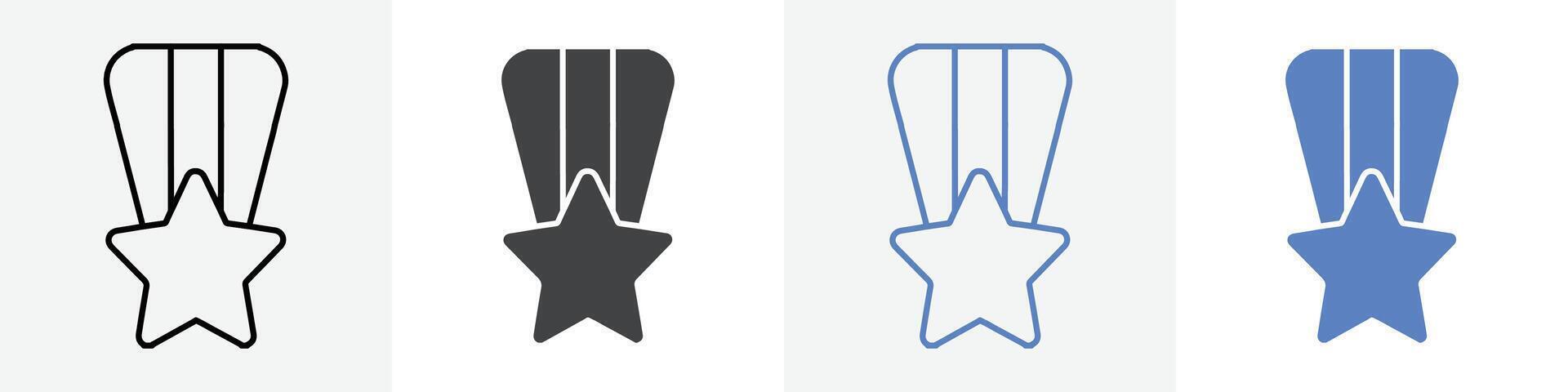 star badge icon set use for web vector