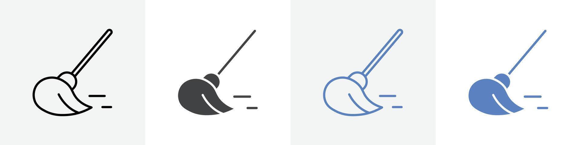 mop icon set use for web vector