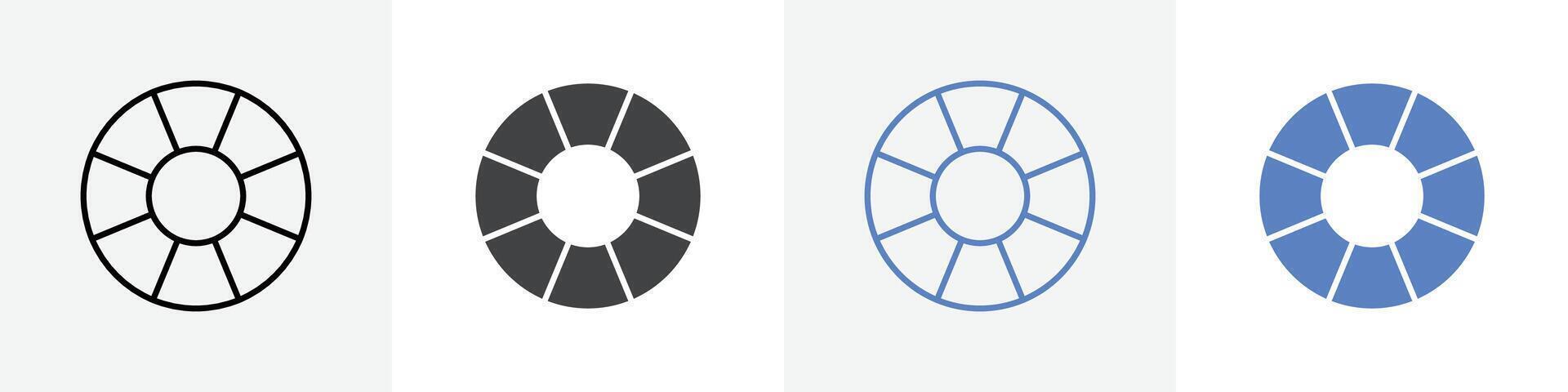 lifeboy icon set use for web vector