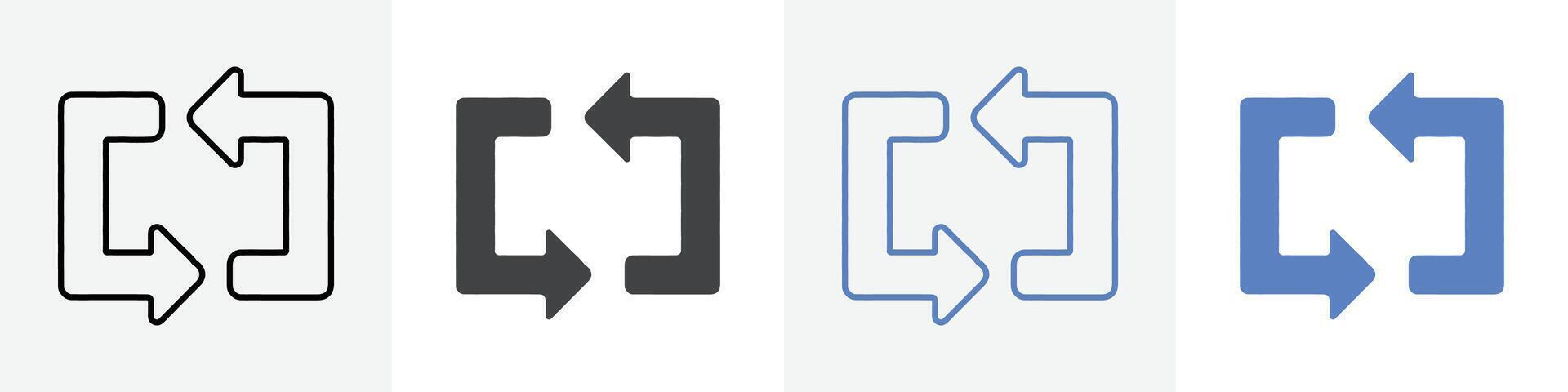 reload icon set use for web vector