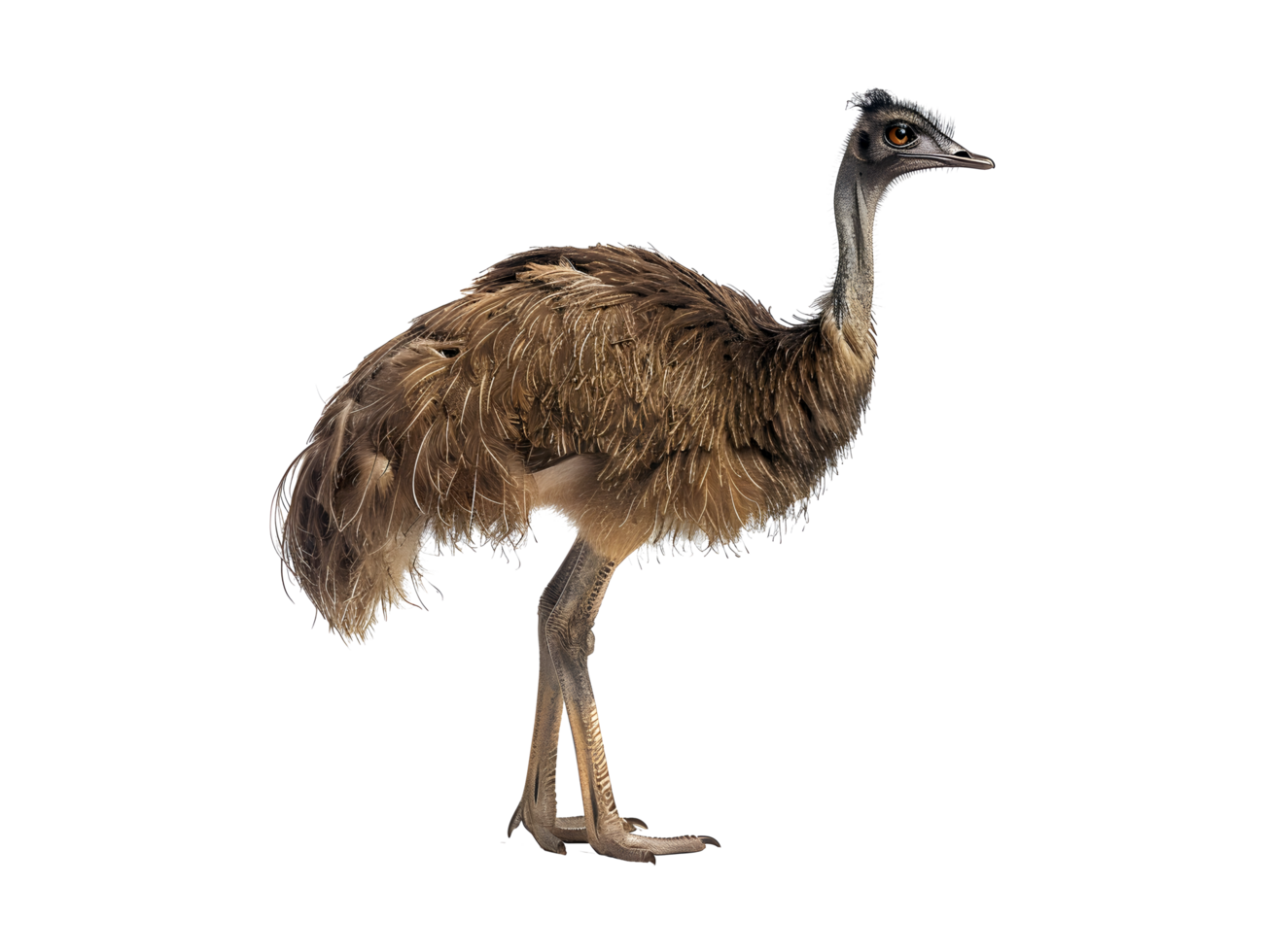 Emu, isolated on a transparent background png