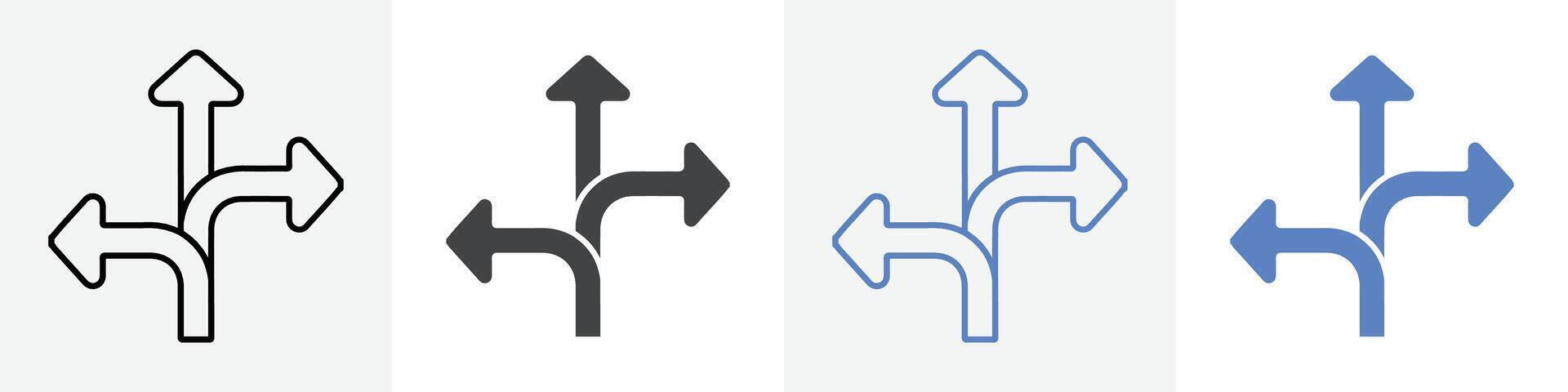 direction icon set use for web vector
