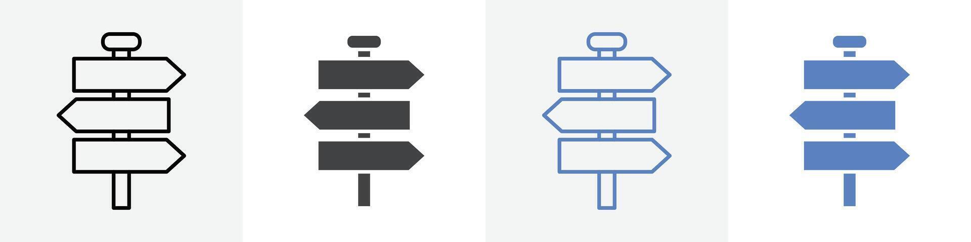 direction icon set use for web vector
