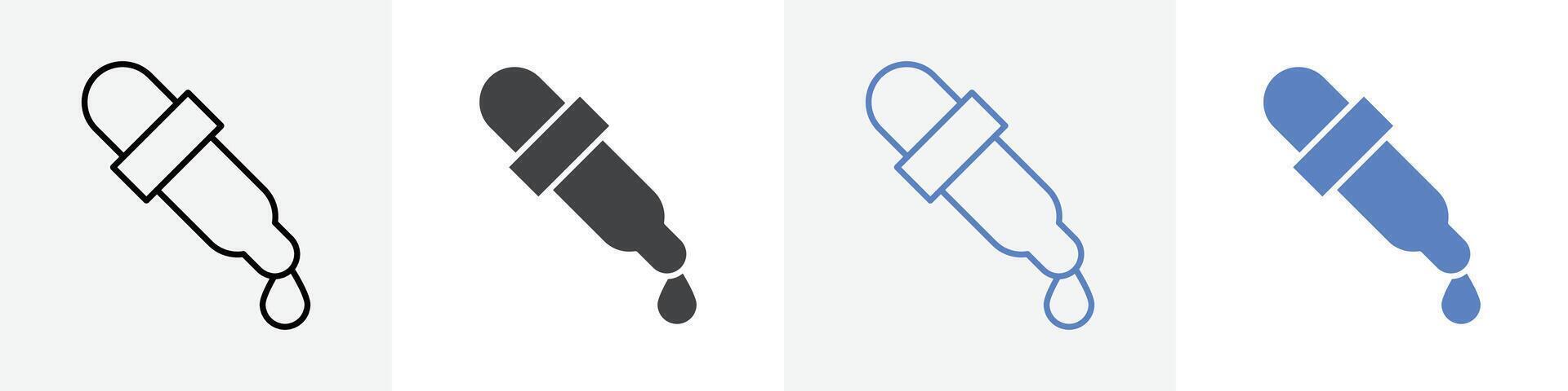 dropper icon set use for web vector