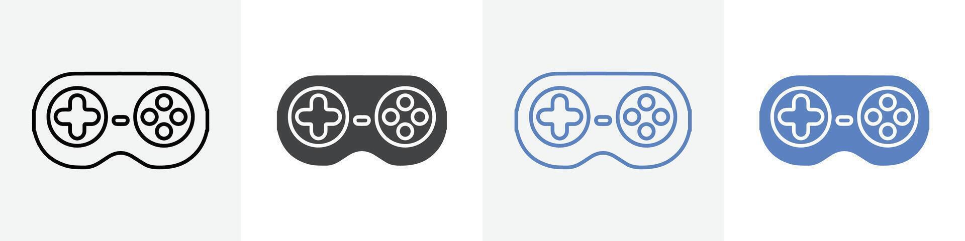 controller icon set use for web vector