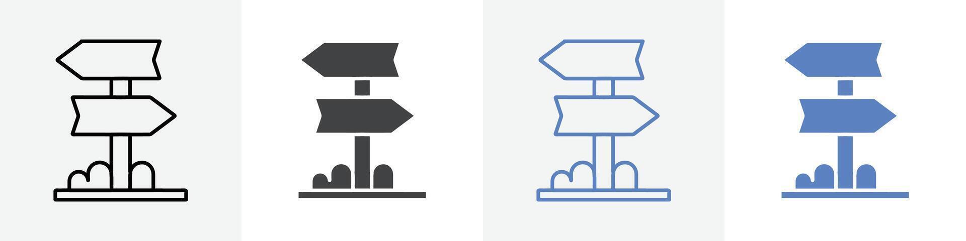 direction icon set use for web vector