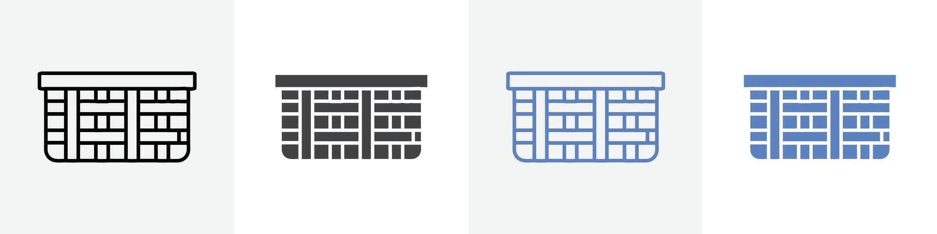 basket icon set use for web vector