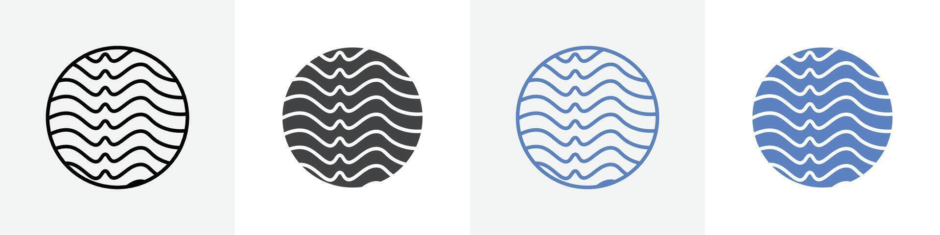 abstruct icon set use for web vector