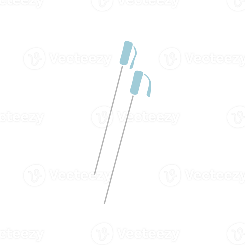 ski poles cartoon icon png