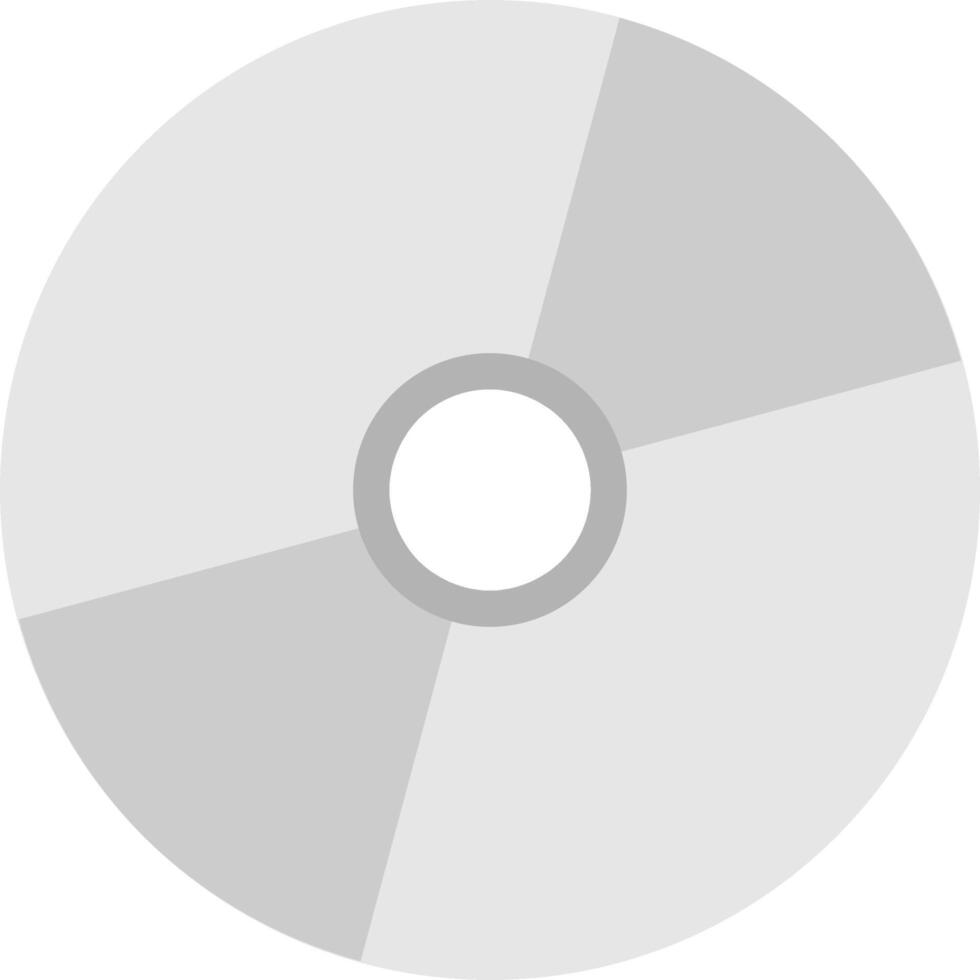 Simple and minimalist CD icon. vector