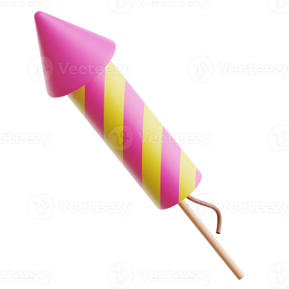 Firecracker 3d Illustration png