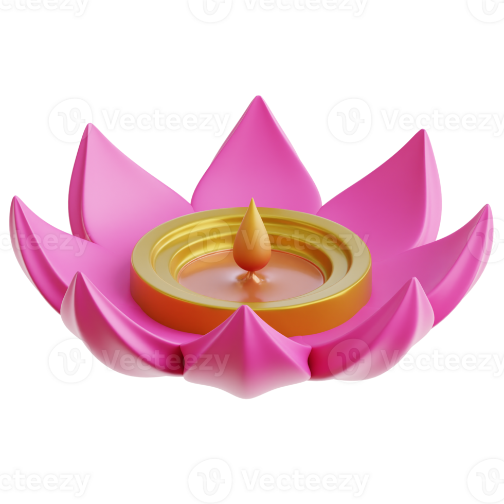 Lotus 3d Illustration png