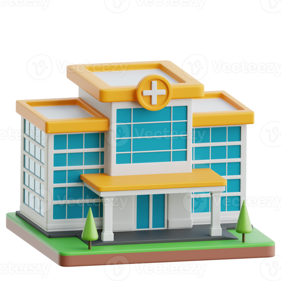 Hospital 3d Illustration png