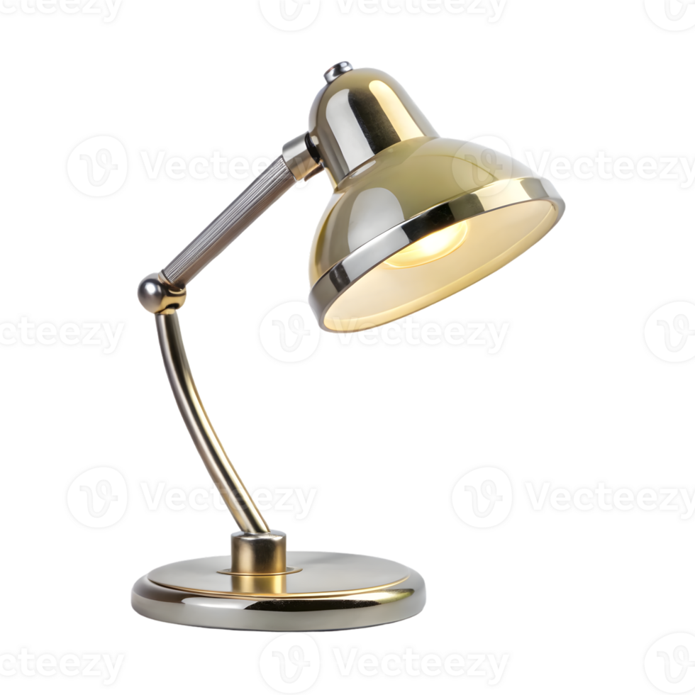 desk lamp isolated on transparent background, cut out png