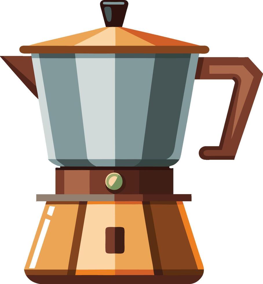 Coffee Maker Illustration Isolated on White Background vector