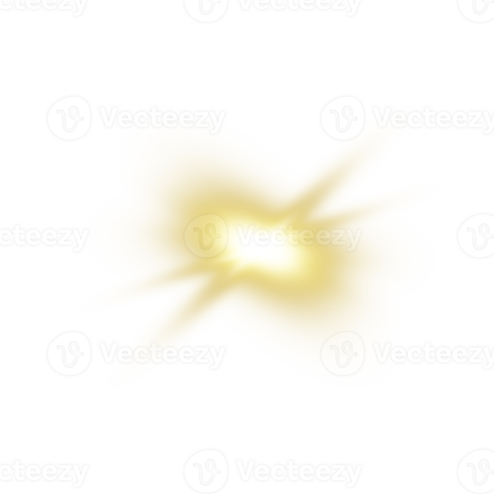 Realistic glowing lens flare png