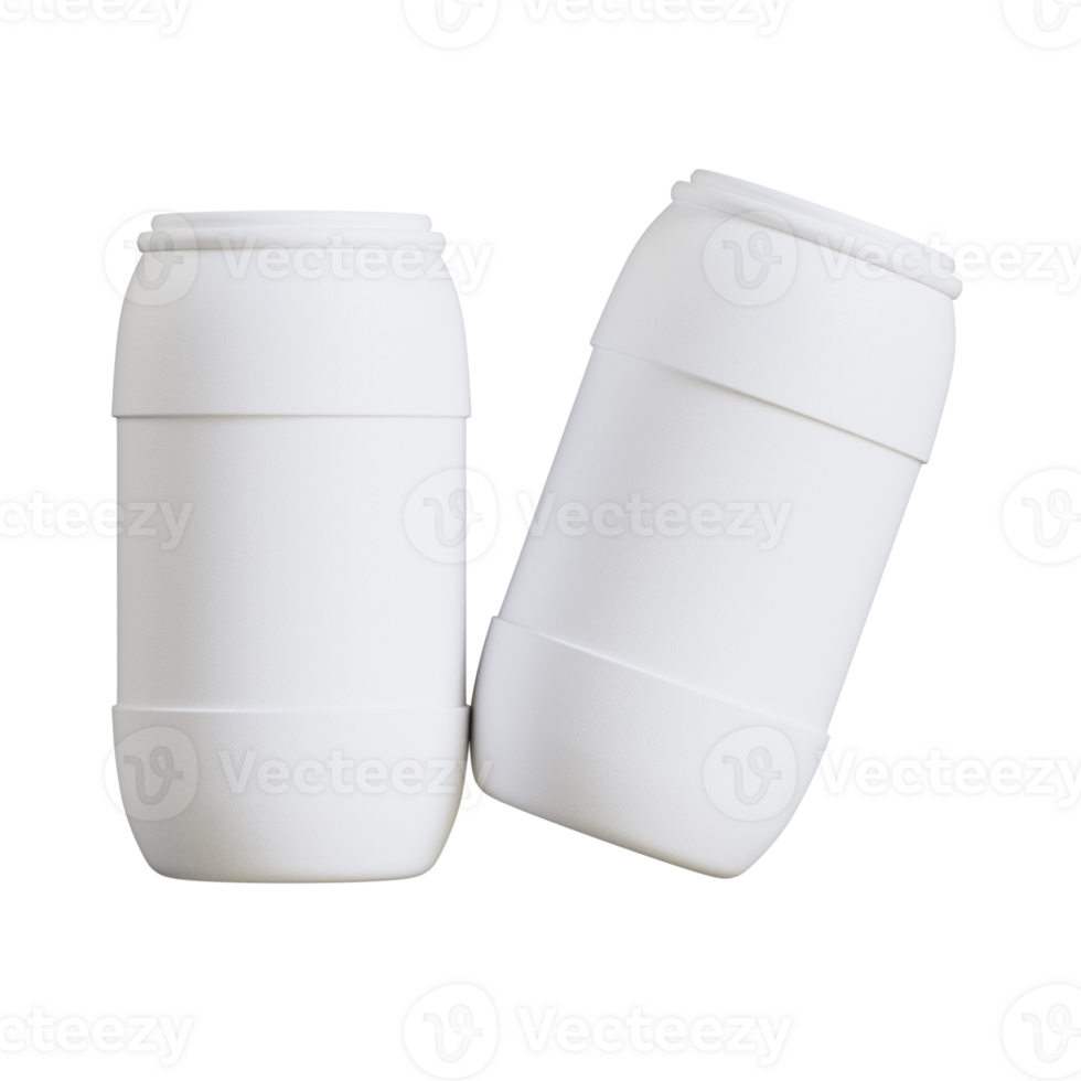 Stack of white gallons at industry or factory png