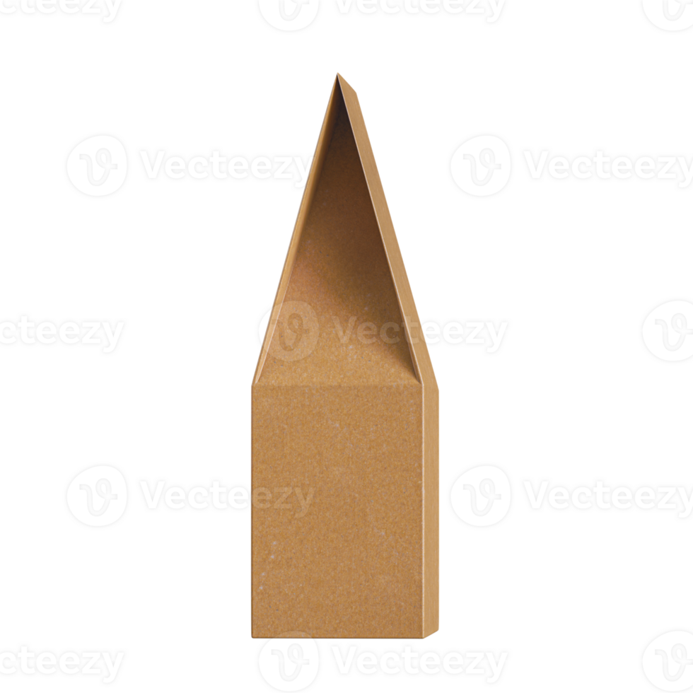 paper bag grocery bag isolated in white texture background 3d rendering 3d illustration png